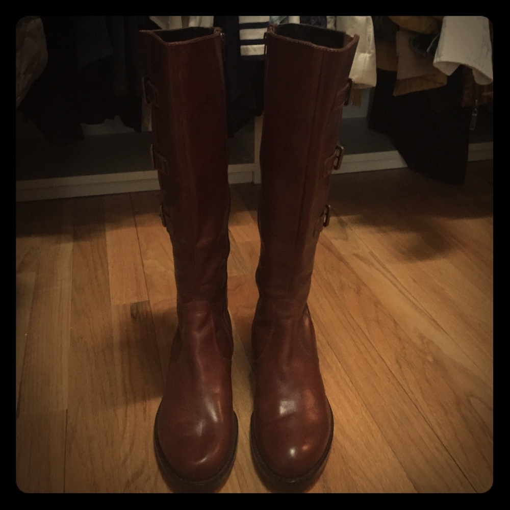 ecco Hobart Riding Boots (Cognac)